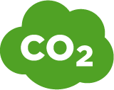 Bild zeigt Icon für Co2-Fußbadruck
