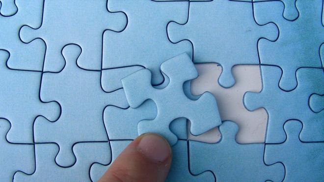 Puzzle with a missing piece
