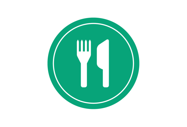 How does the canteen combine learning and eating?
