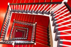 Rotes Treppenhaus / red stairway