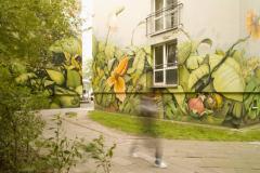 Außenbereich: Wandbild / exterior view: wall painting