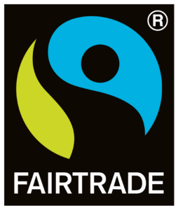 <strong>Fairtrade:</strong> with fair trade ingredients